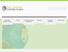 Tablet Screenshot of cristinacortinas.org